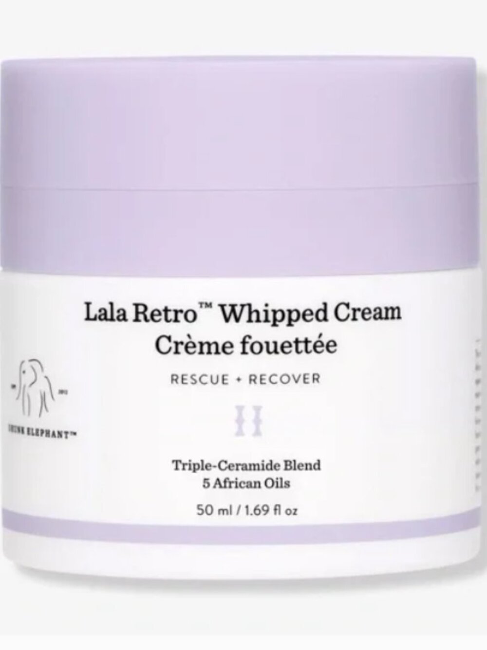 Drunk Elephant Lala Retro Whipped Cream Rescue Cream with Ceramides - NWT